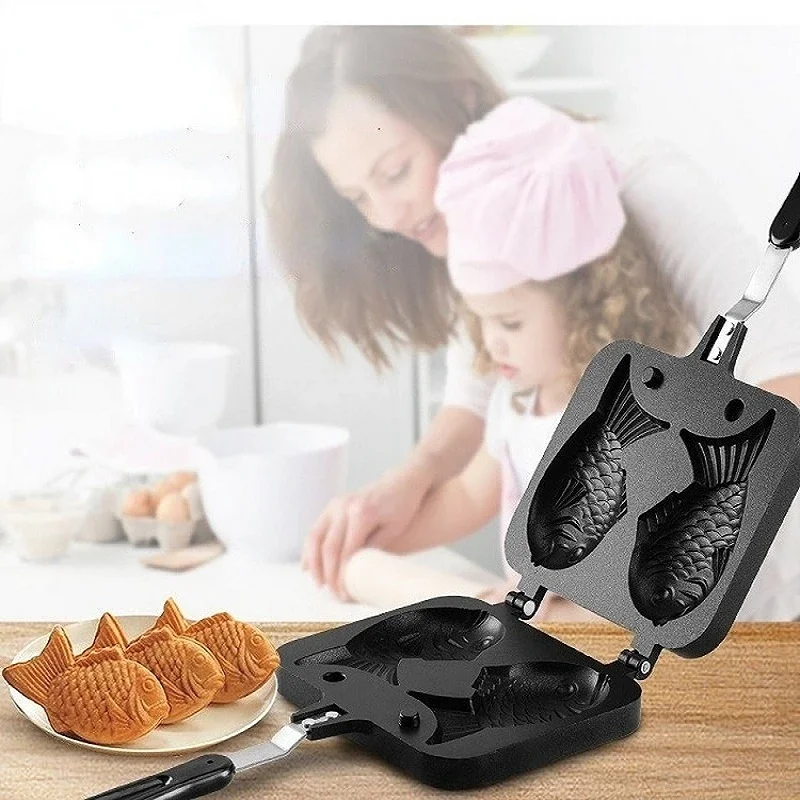 Commercial Kitchen Pots And Pans - Kitchen Japanese Taiyaki Double Fish Shaped