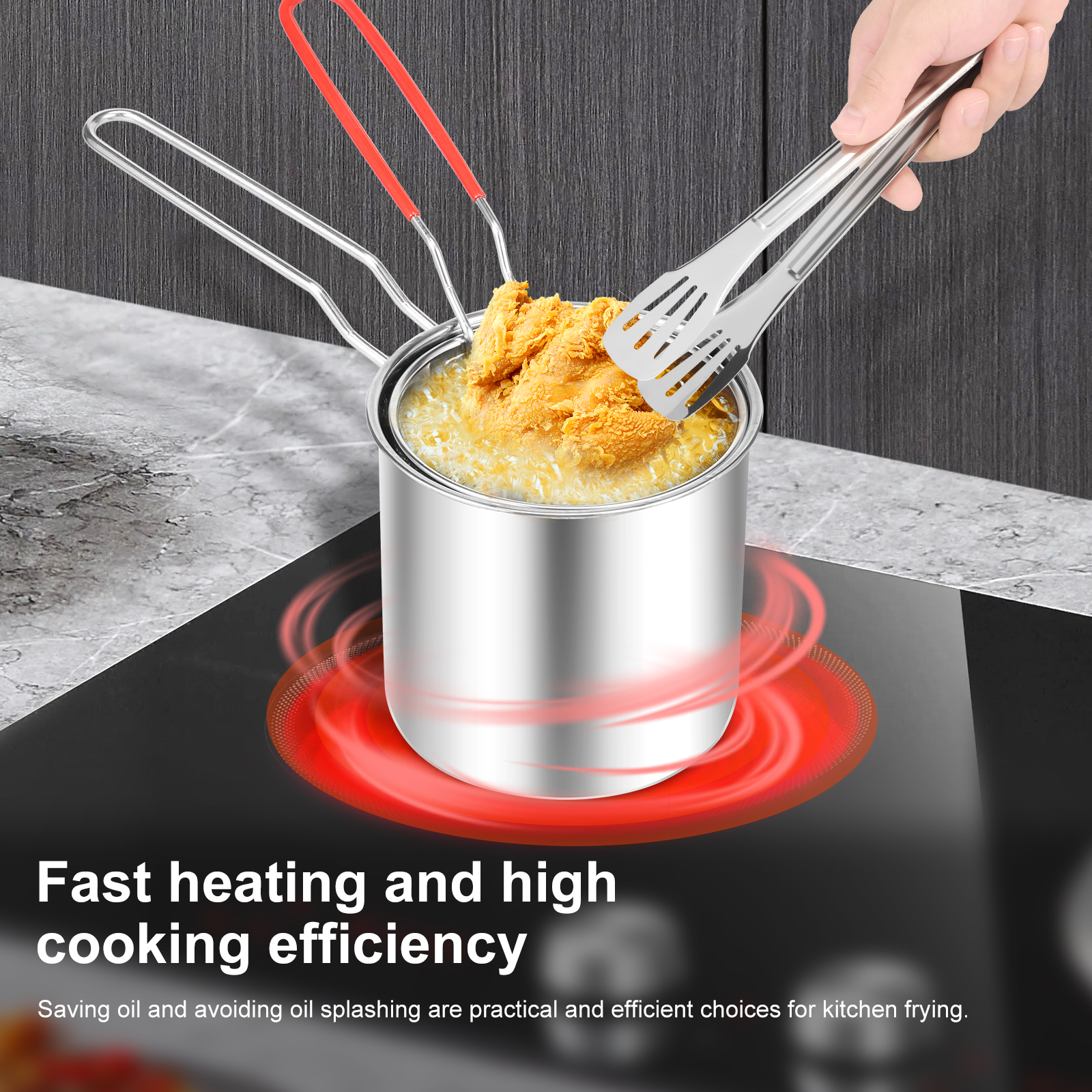 Deep Fryer Pots Stainless Stee - Commercial Kitchen Appliances recensione e prezzo