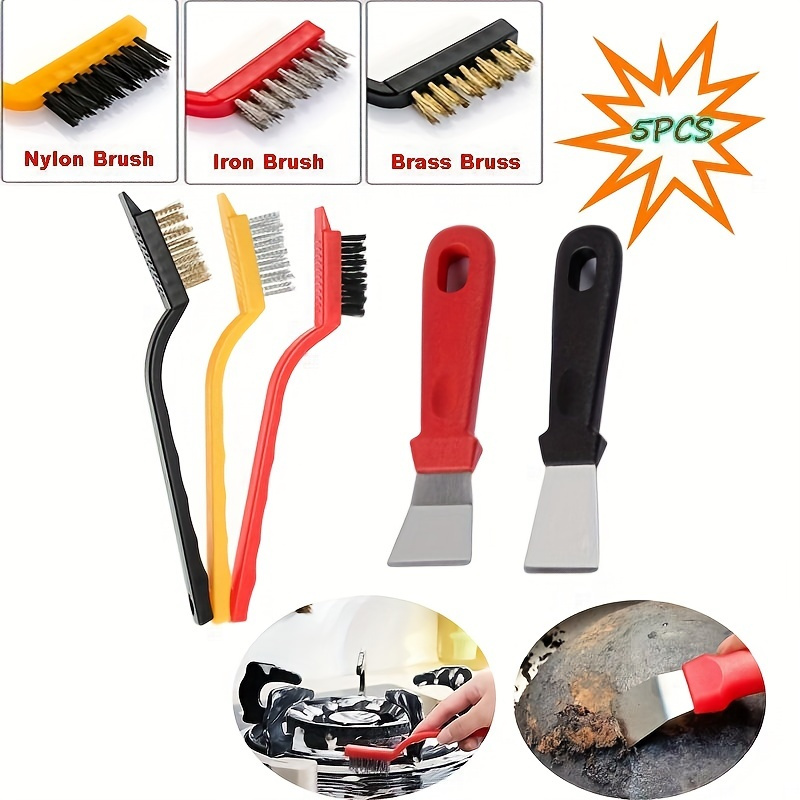 5-Piece Kitchen Cleaning Brush - Commercial Kitchen Hood Cleaning recensione e prezzo