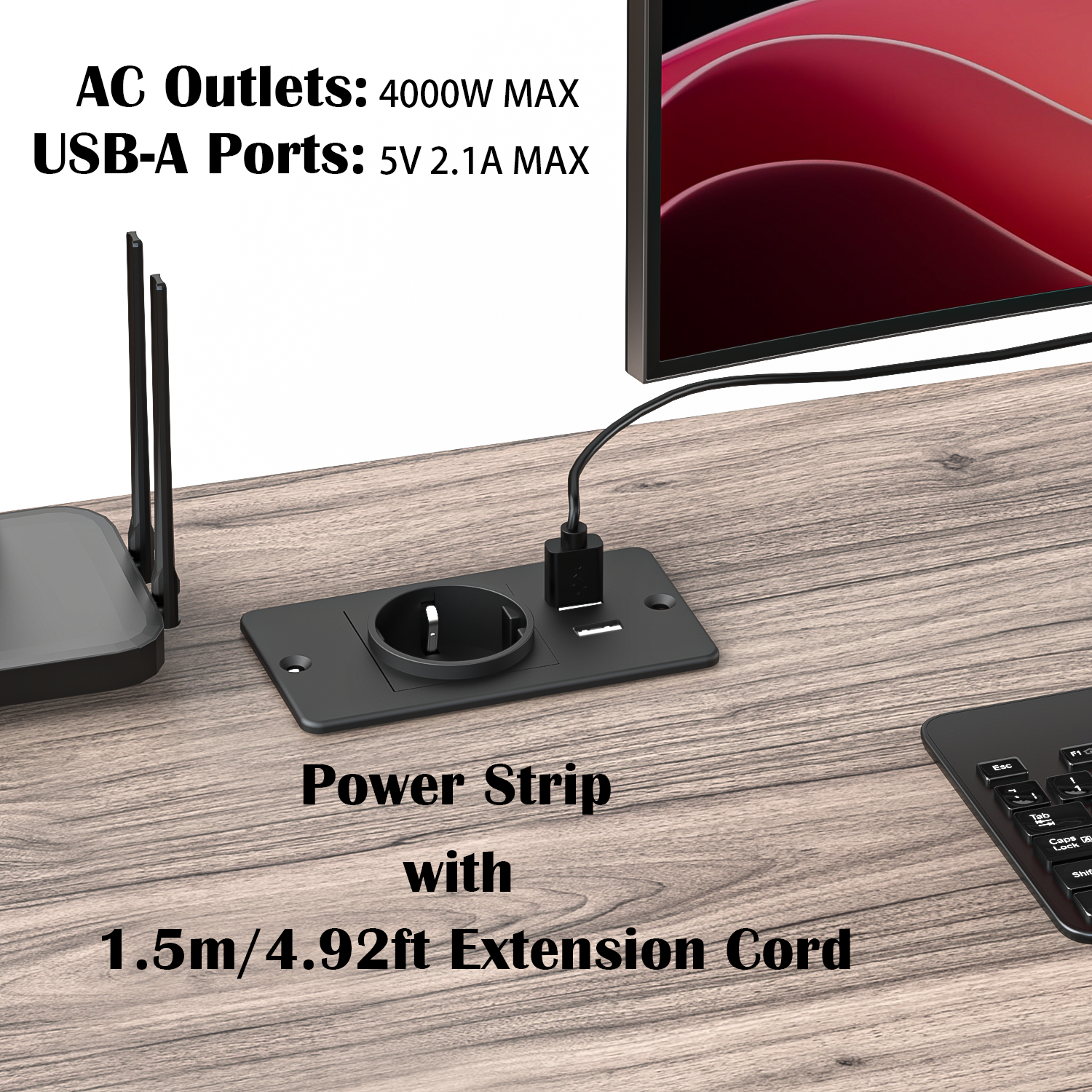 Embedded EU Power Strip with 2 - Commercial Kitchen Outlets recensione e prezzo