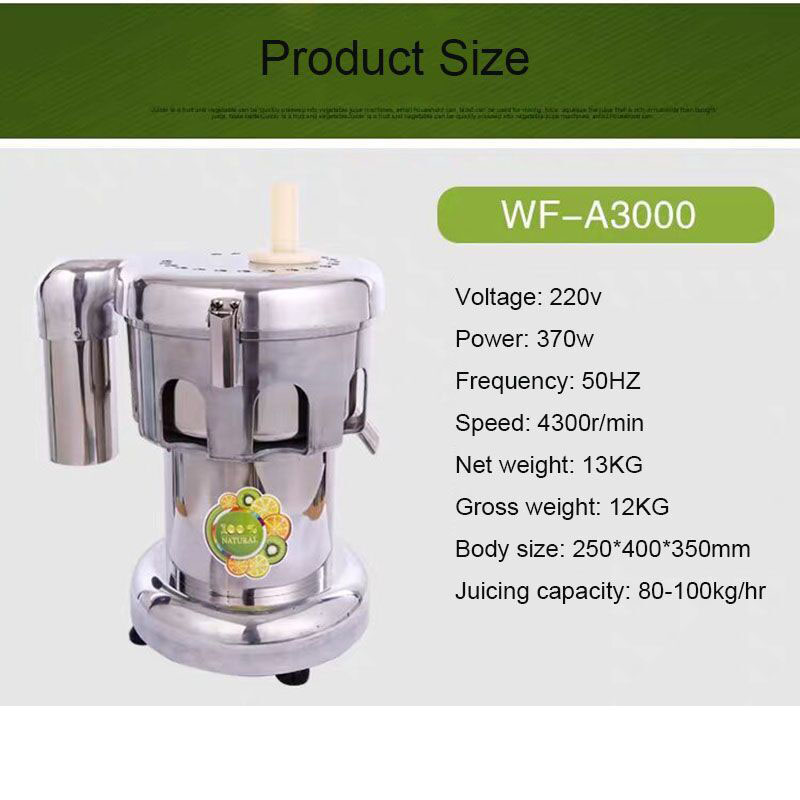 A3000 Heavy Duty 370W Juicer M - Juice Extractor Commercial recensione e prezzo