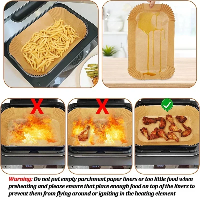 Disposable Air Fryer Paper Non - Commercial Kitchen Pots And Pans recensione e prezzo