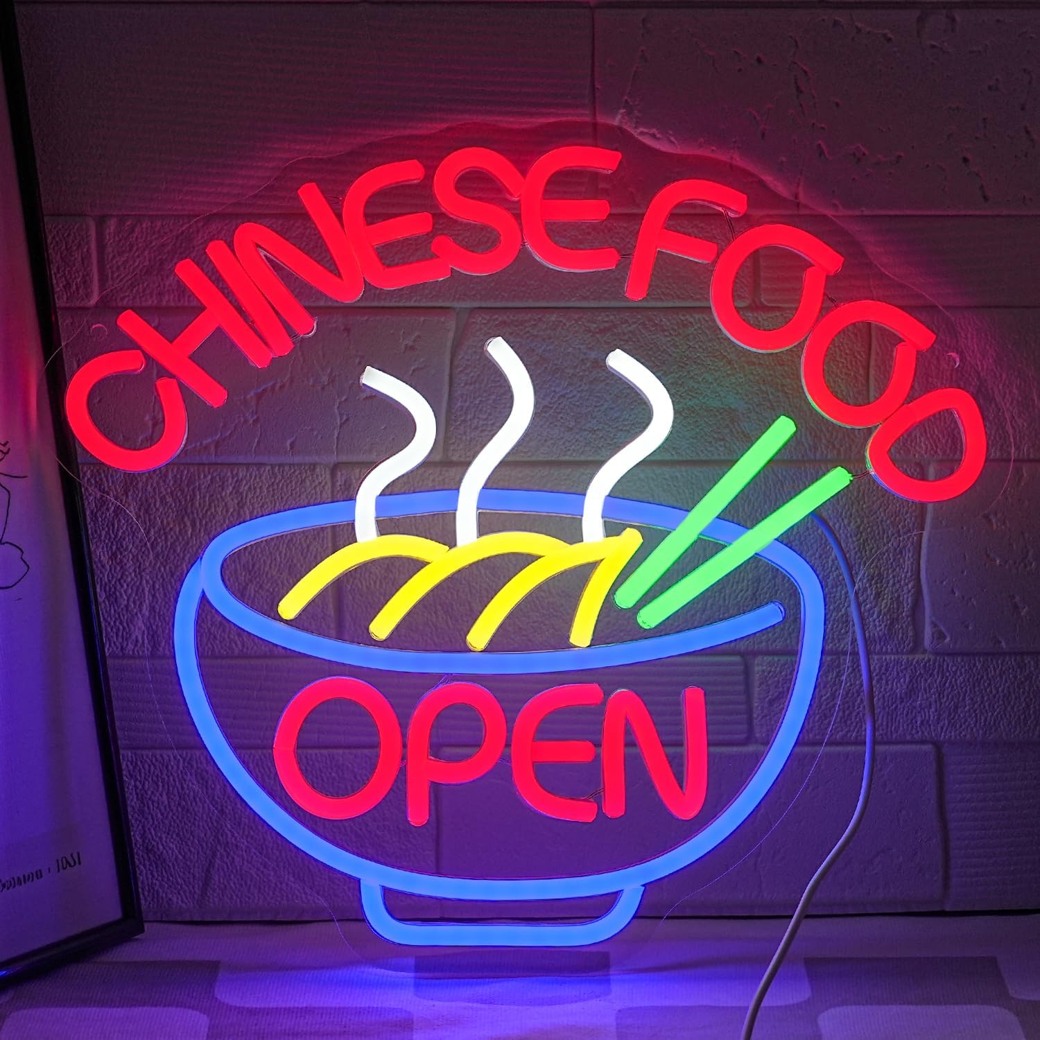 CHINESE FOOD Neon Sign Ramen N - Commercial Kitchen Walls recensione e prezzo