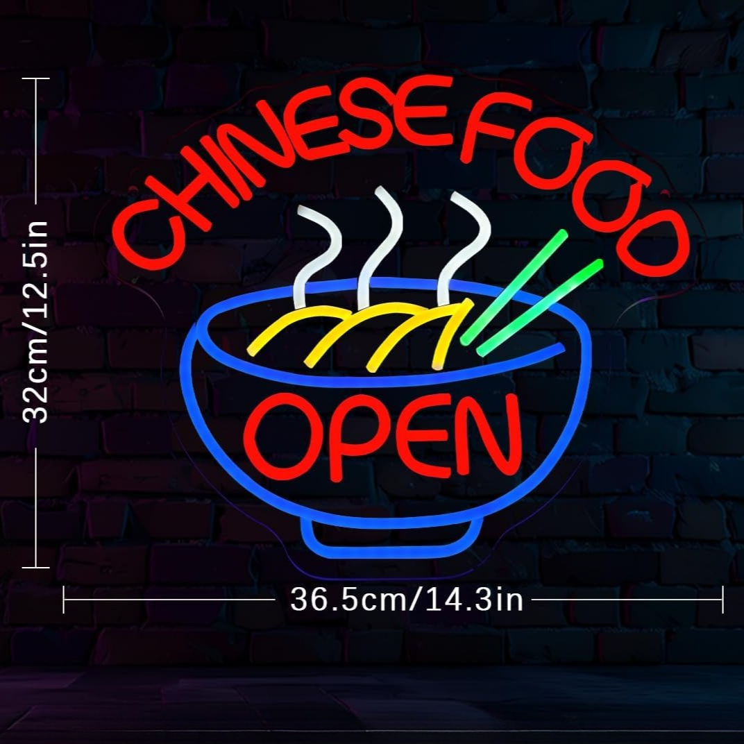 CHINESE FOOD Neon Sign Ramen N - Commercial Kitchen Walls recensione e prezzo