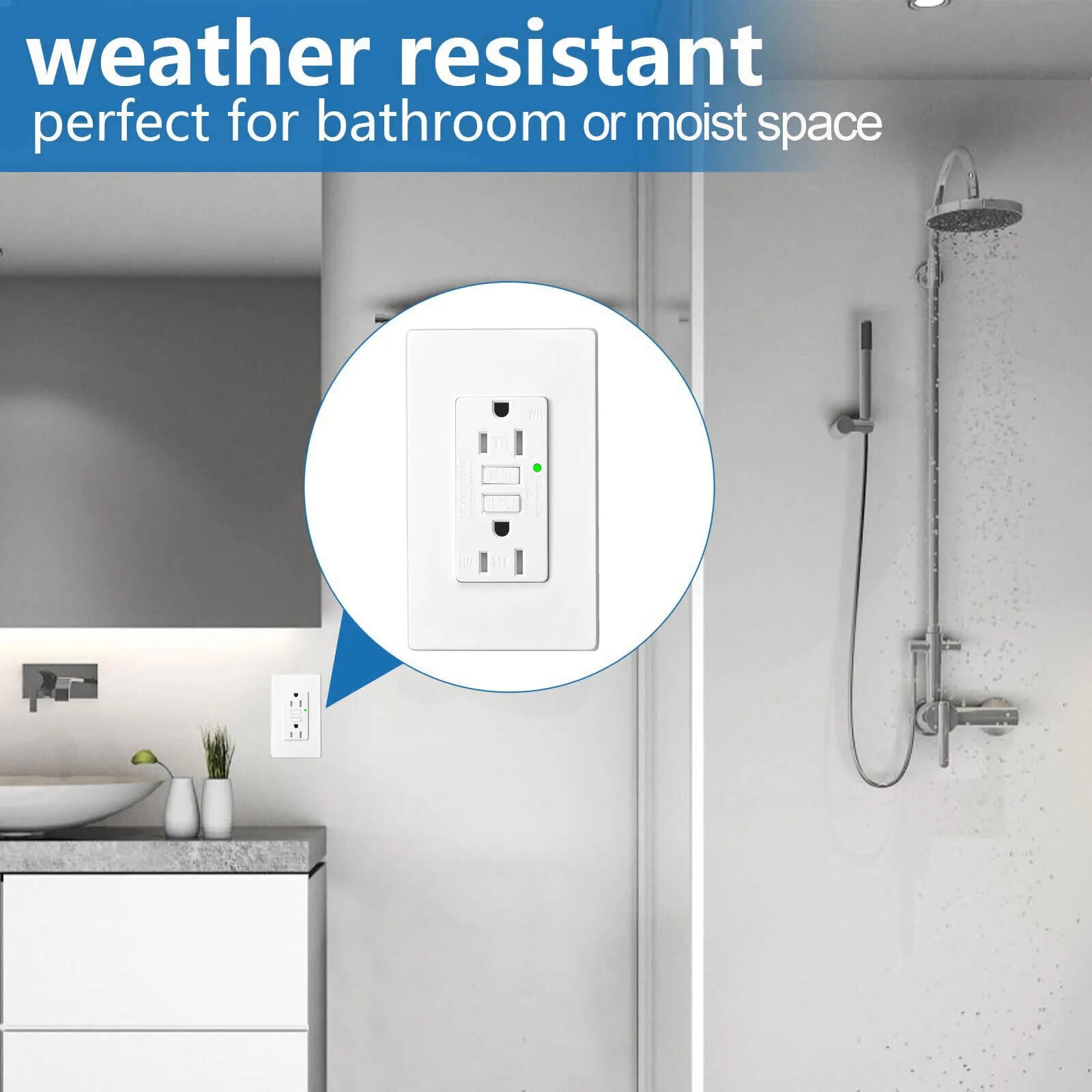GFCI Outlet 15Amp Weather-Resi - Commercial Kitchen Walls recensione e prezzo