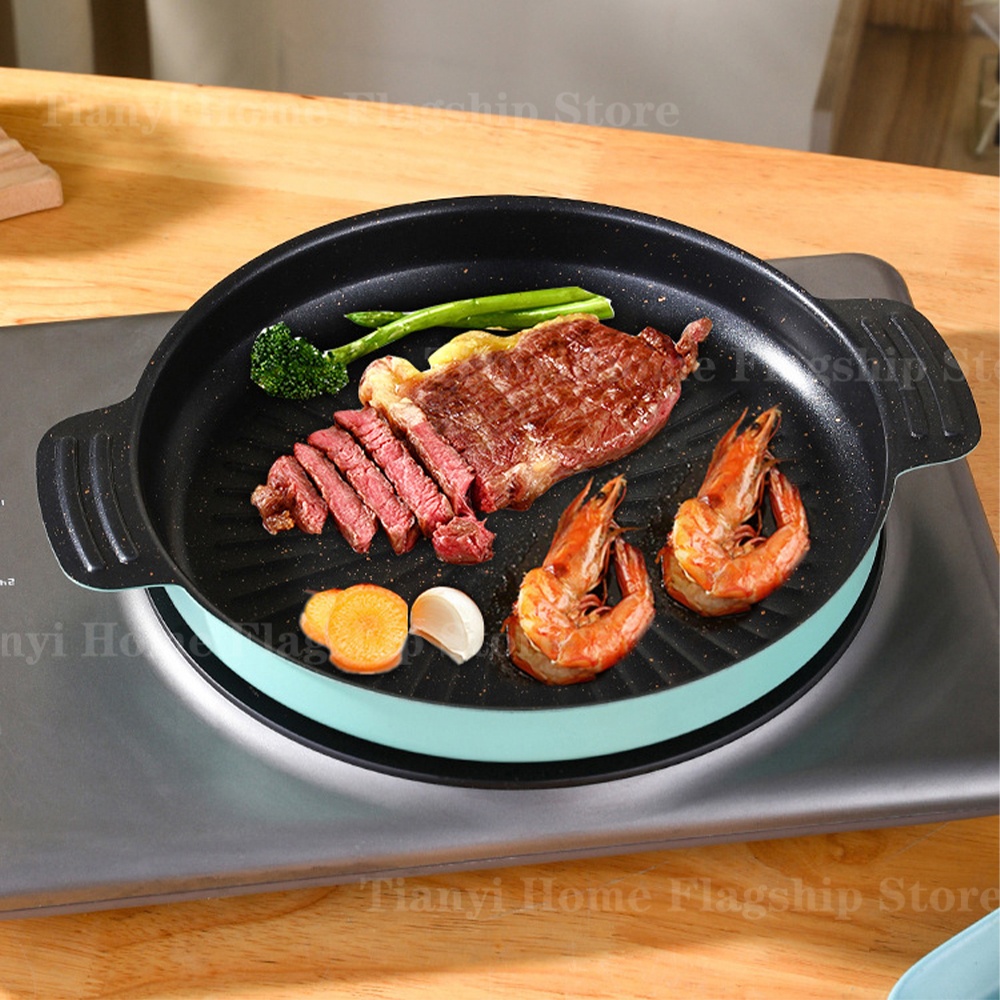 Grill Pan Round Non-Stick Barb - Commercial Kitchen Pots And Pans recensione e prezzo