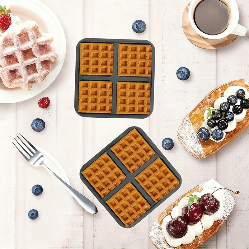 Square Waffle Mold, Non-Stick  - Commercial Kitchen Pots And Pans recensione e prezzo