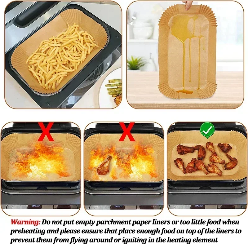 Disposable Air Fryer Paper Non - Commercial Kitchen Pots And Pans recensione e prezzo