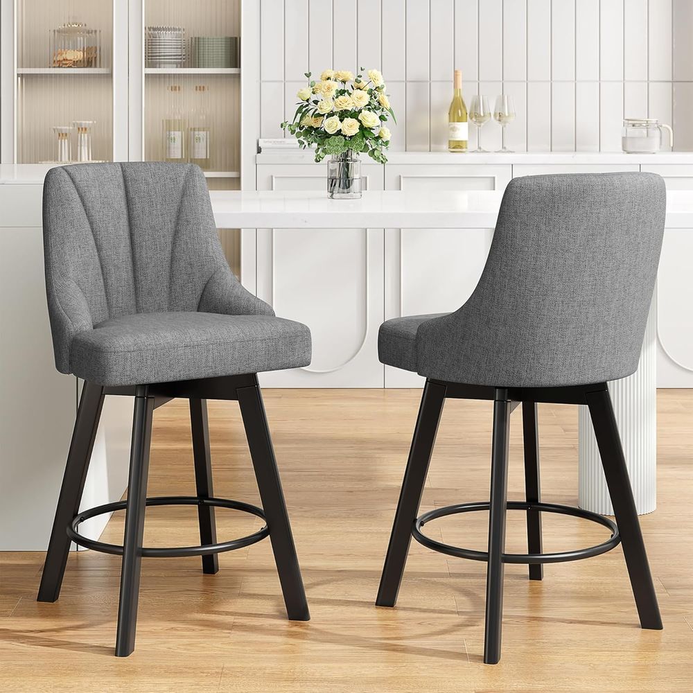 Fabric-Upholstered Swivel Bar  - Commercial Kitchen Island recensione e prezzo
