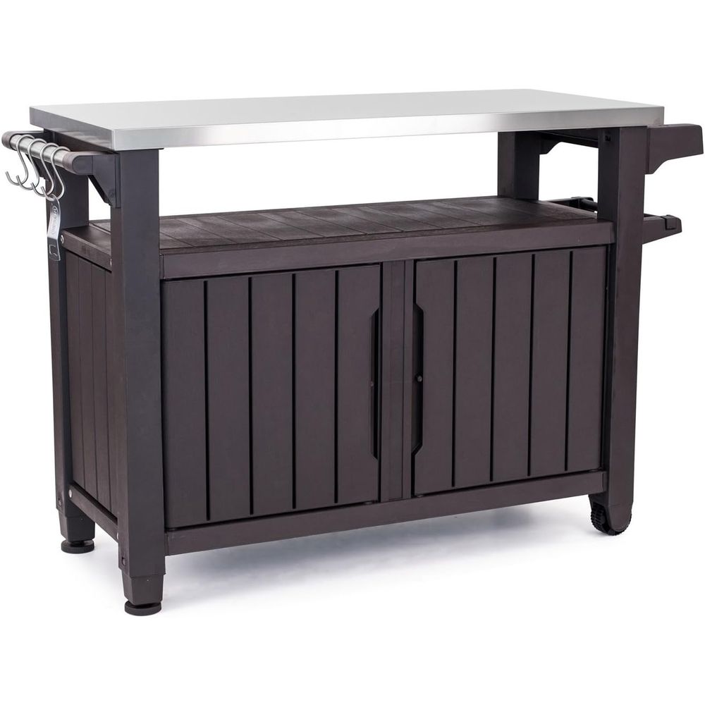 Outdoor Rolling Table Cart for - Commercial Kitchen Island recensione e prezzo