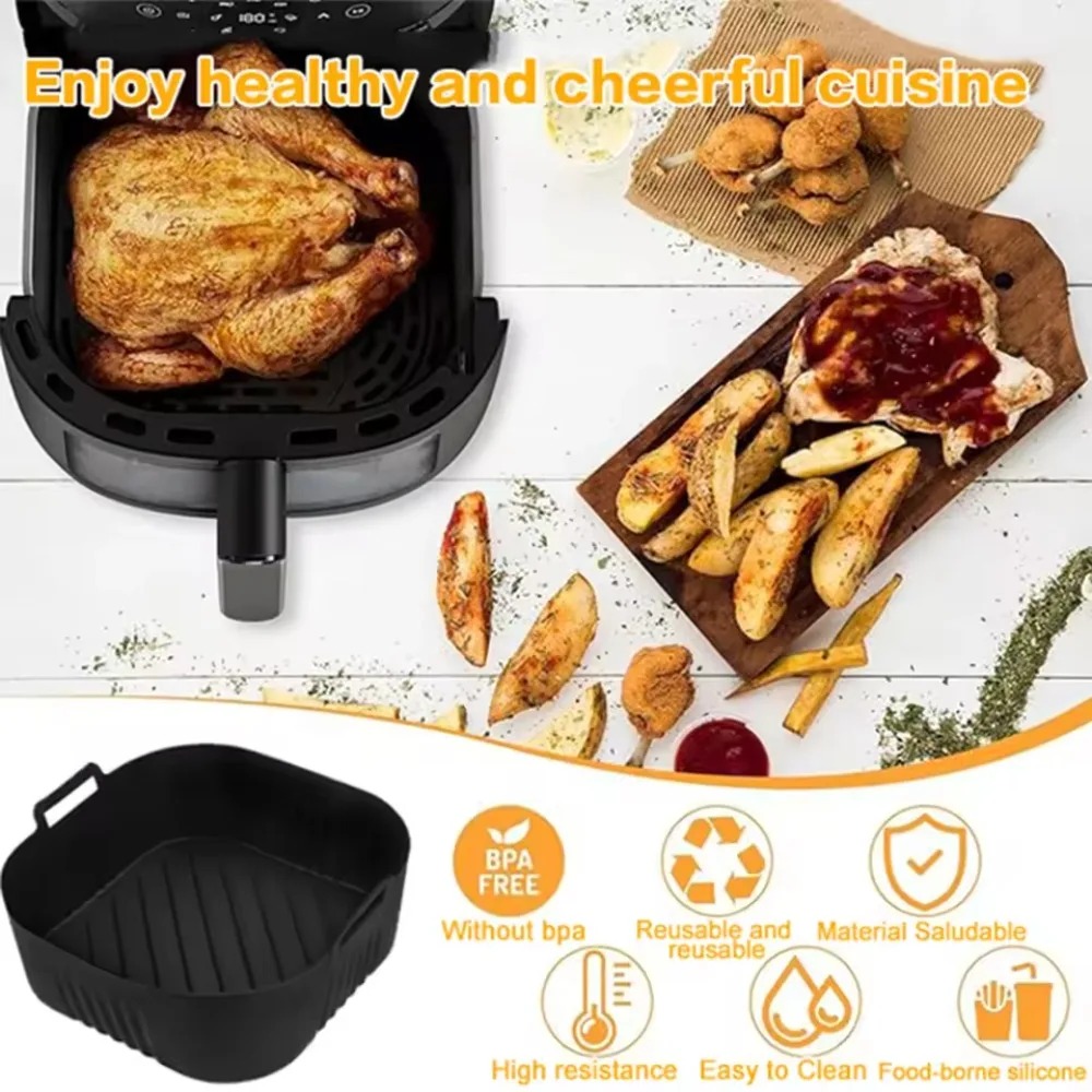 Silicone Air Fryer Mold Oil Fi - Commercial Kitchen Pots And Pans recensione e prezzo