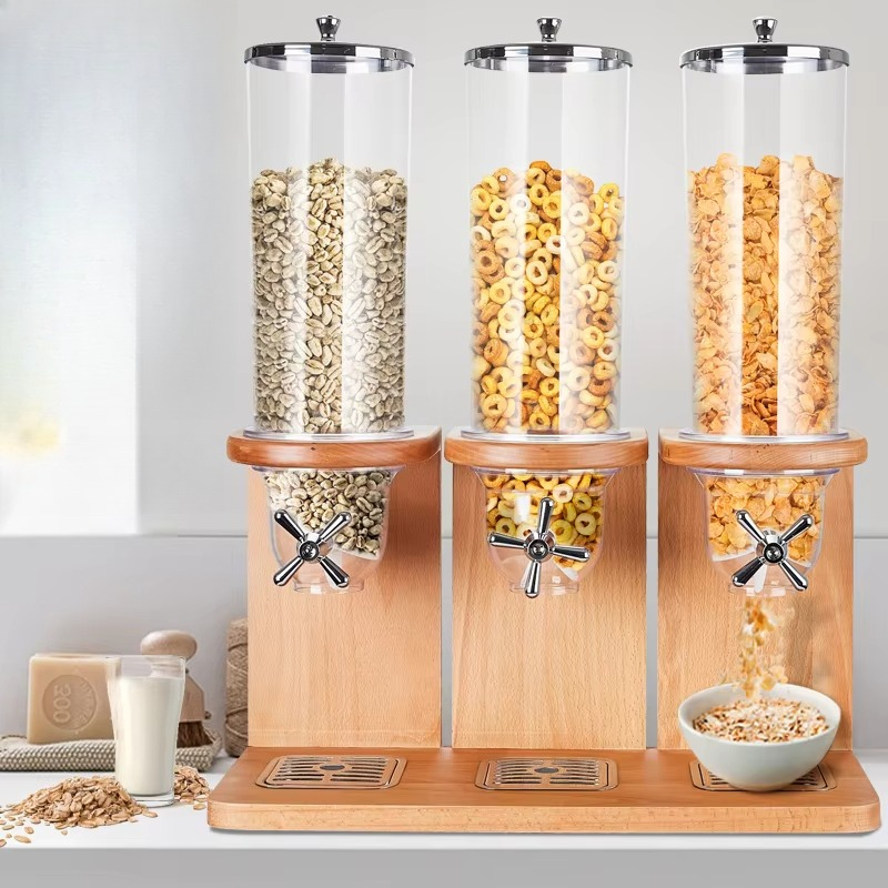 Solid Wood 3-Outlet Cereal Dis - Commercial Kitchen Outlets recensione e prezzo