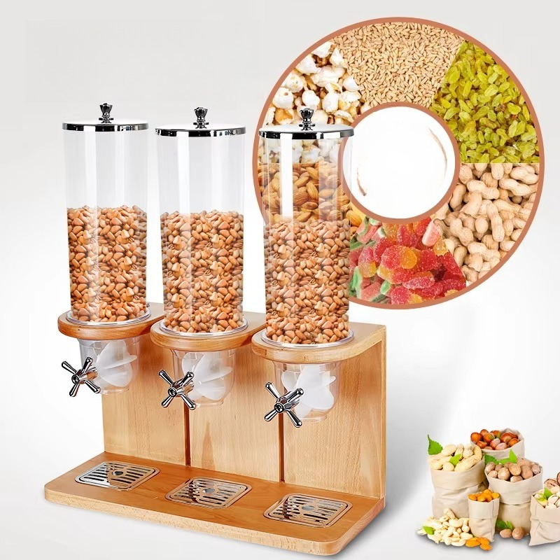 Solid Wood 3-Outlet Cereal Dis - Commercial Kitchen Outlets recensione e prezzo