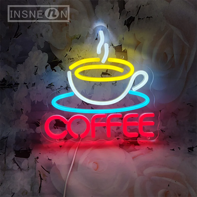 Coffee Cup Designed Neon Sign  - Commercial Kitchen Walls recensione e prezzo