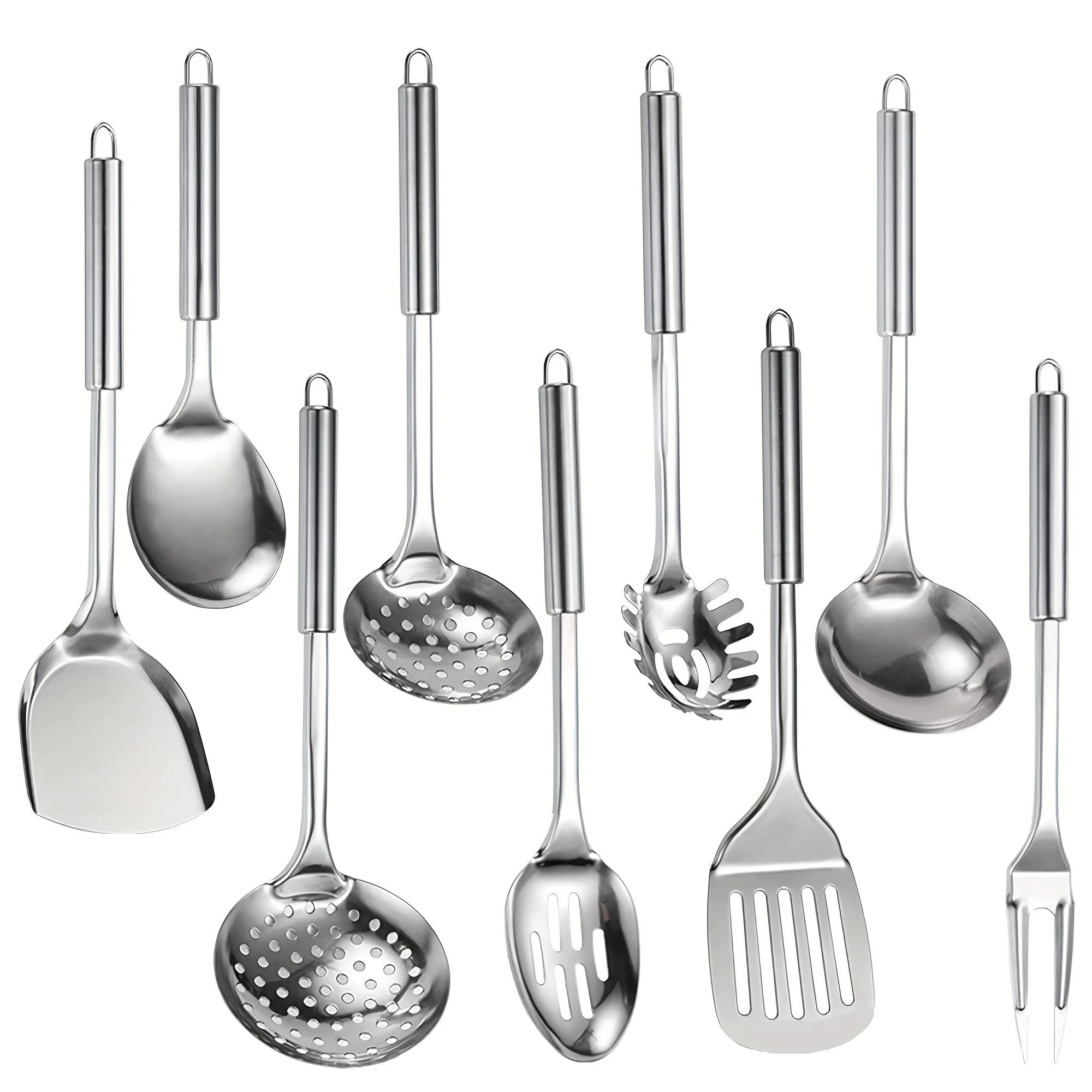 9pcs Cooking Utensil Set, 304  - Commercial Kitchen In Home recensione e prezzo