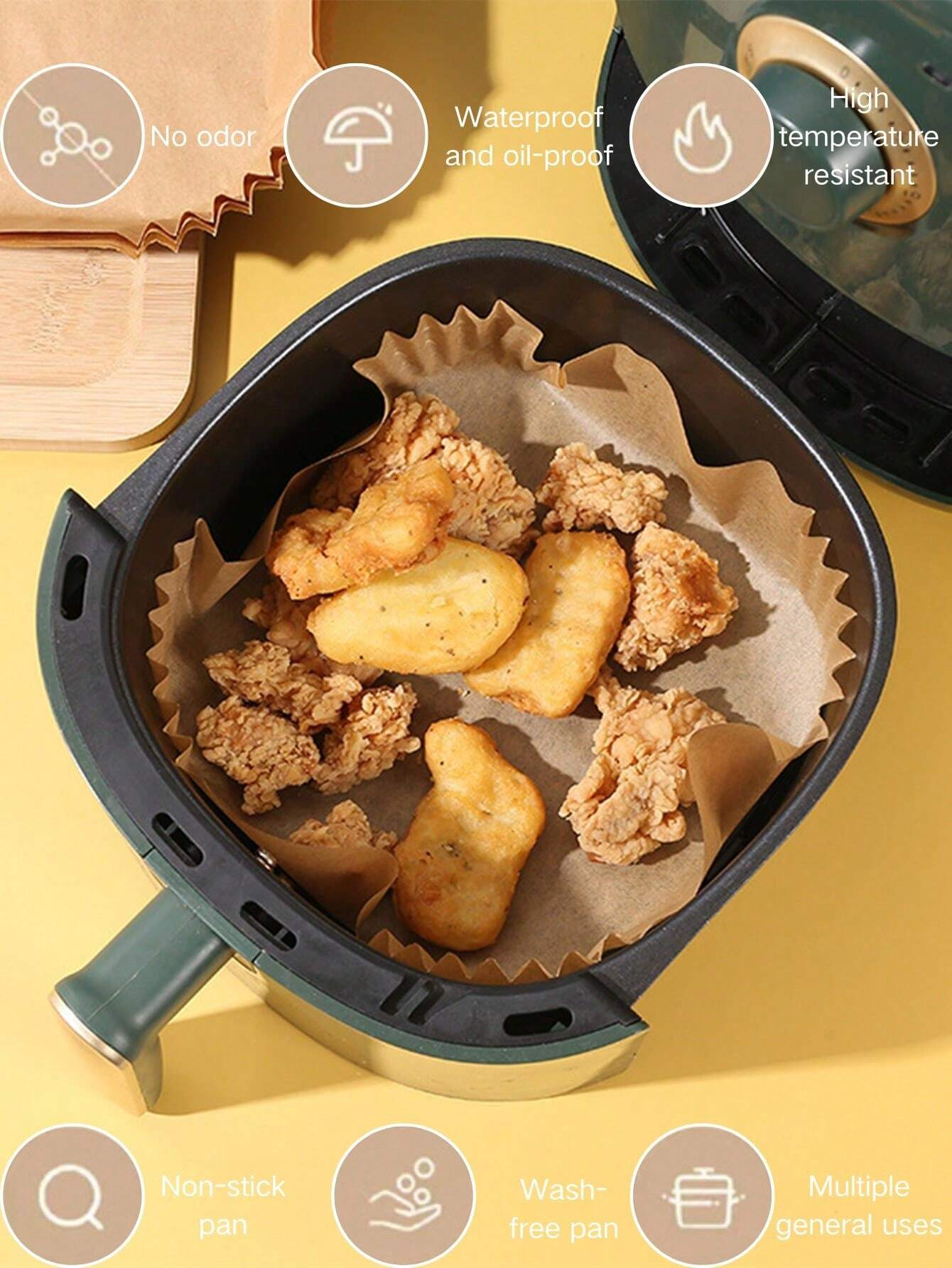 10-200pcs Disposable Air Fryer - Commercial Kitchen Pots And Pans recensione e prezzo