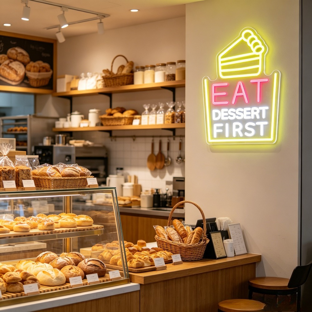 Eat Dessert First Neon Sign LE - Commercial Kitchen Walls recensione e prezzo