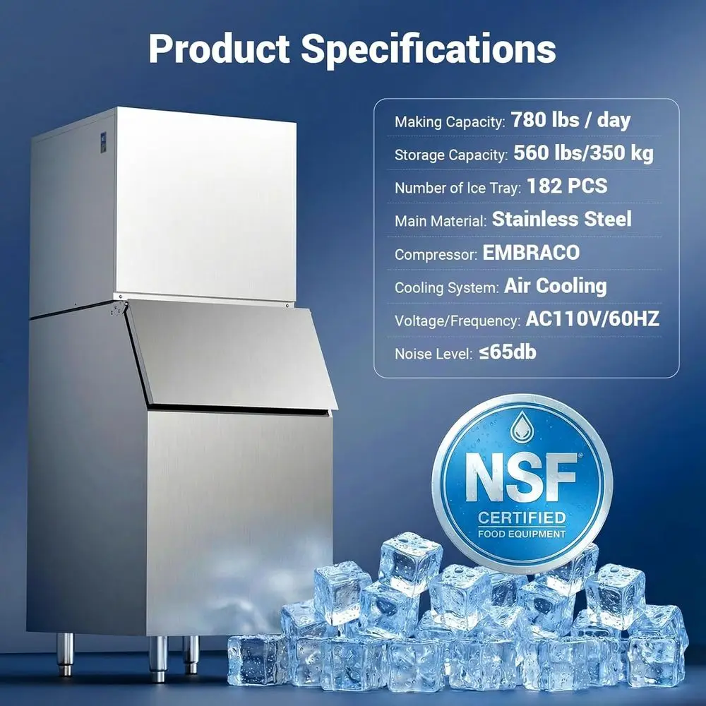 NSF Commercial Ice Machine 780 - Commercial Ice Maker recensione e prezzo